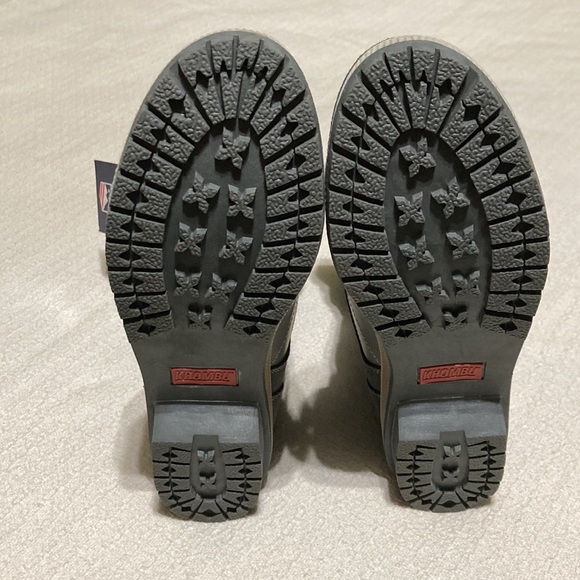 Khombu NWT Janet Winter Boots Gray Cinch Closure Faux Fur Memory Foam Size 8W - Picture 9 of 14